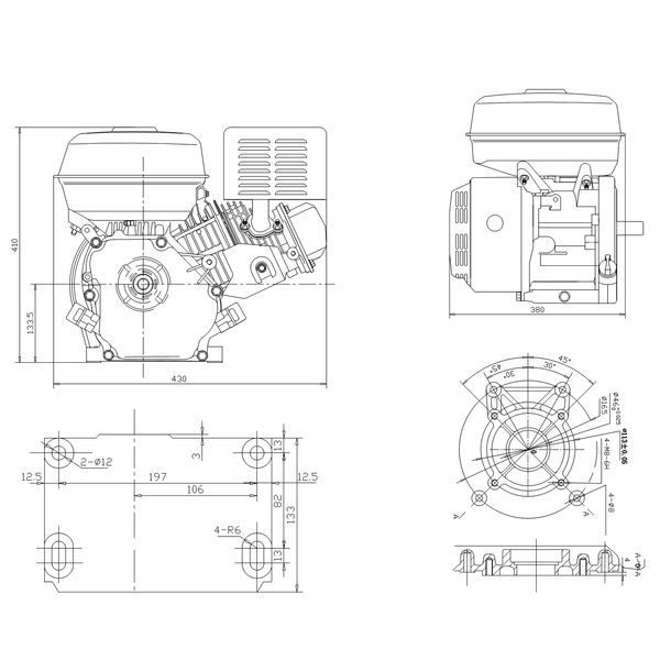 Petrol engine Weima WM177F WM177F Photo