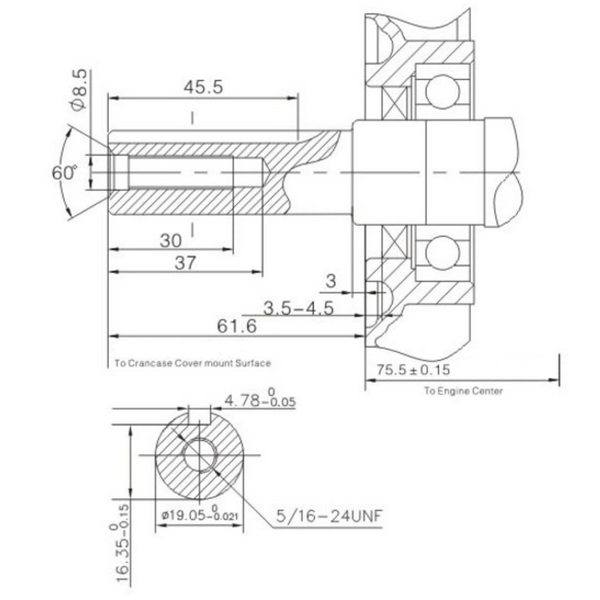 Petrol engine Loncin G200F/R 3900003054 Photo