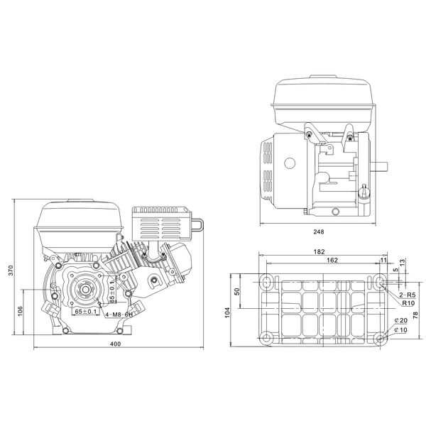 Petrol engine Weima WM170F-Q WM170F-Q Photo