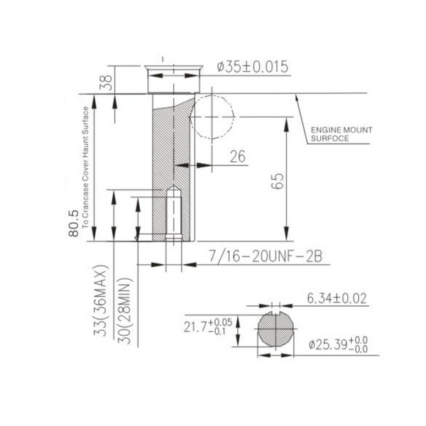 Benzinmotor Loncin LC2P77F LC2P77F Foto