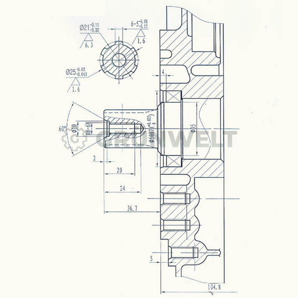 Diesel engine Weima WM186FBE with splined shaft (25 mm) WM186FBE Photo