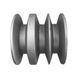 Driving pulley Gr&uuml;nwelt GW-DP25 3-groove GW-DP25 Photo 3