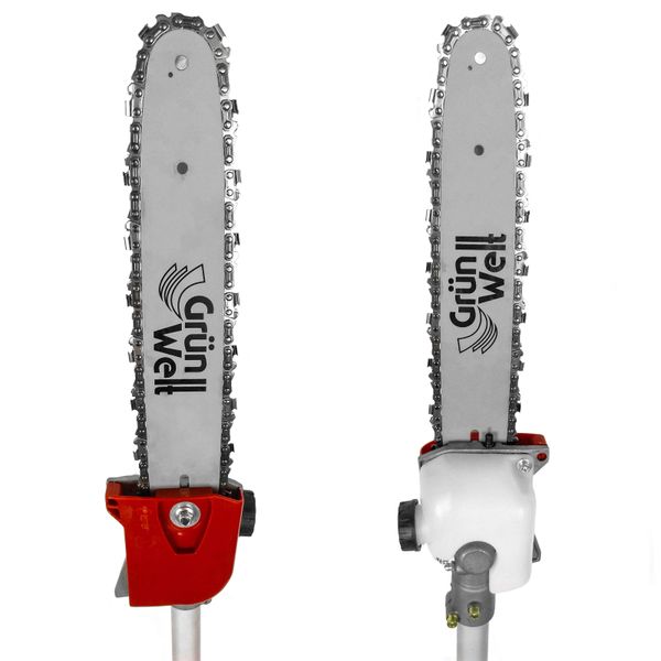 5in1 Motorsense Benzin Rasentrimmer Freischneider Hochentaster Heckenschere Multitool Grünwelt GW-44F-5A GW-44F-5A Foto