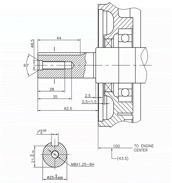 Benzinmotor Loncin LC192F LC192F Foto