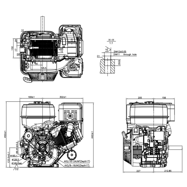 Benzinmotor Loncin LC192F LC192F Foto