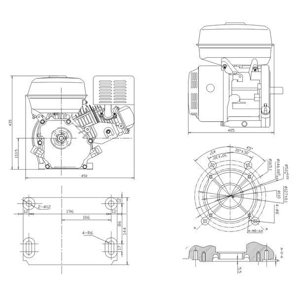 Benzinmotor Weima WM192FE-L WM192FE-L Foto