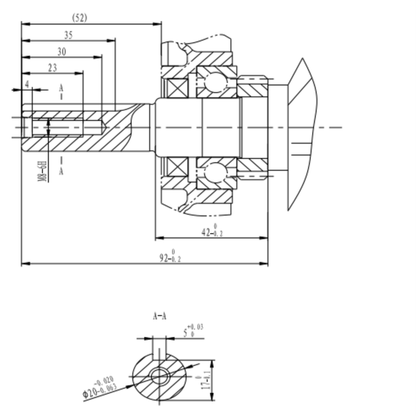 Petrol engine (7 HP, shaft diameter: 20 mm (sunk key)) 3900003036-2 Photo