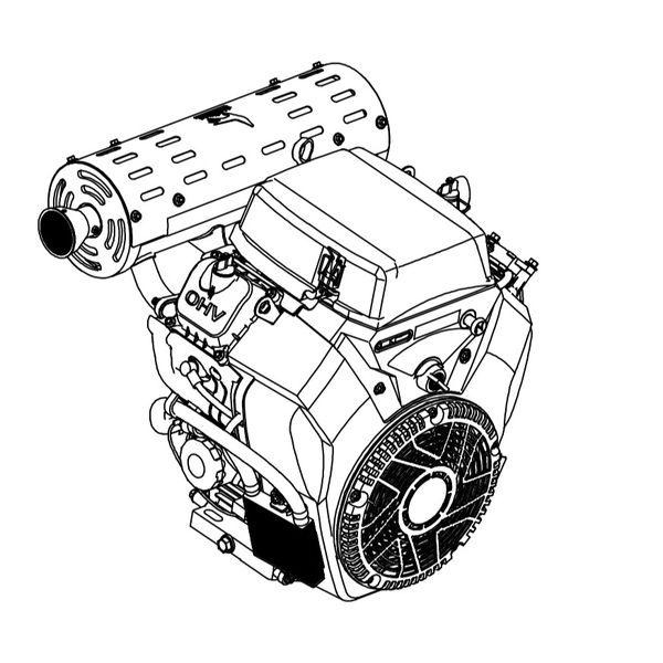 Petrol engine Loncin LC2V80FD LC2V80FD Photo